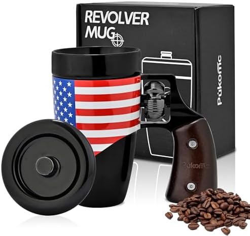 Revolver-Grip Ceramic Coffee Mug