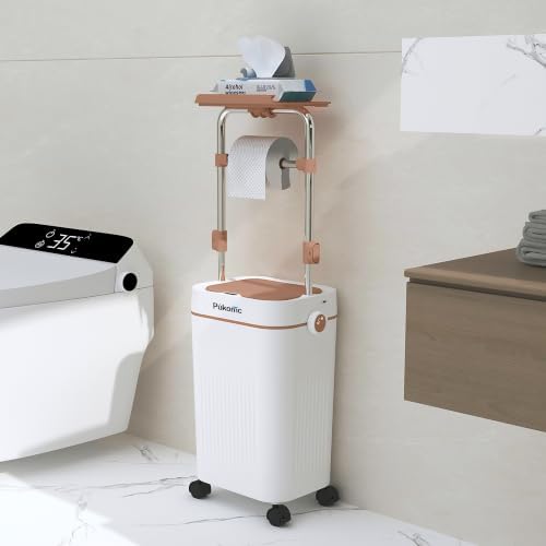 Toilet Paper Holder Cabinet on Wheels